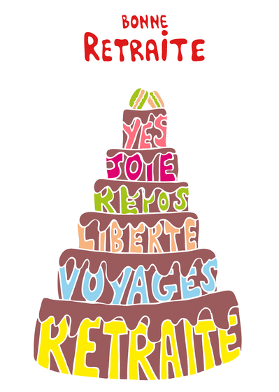 carte de voeux depart en retraite